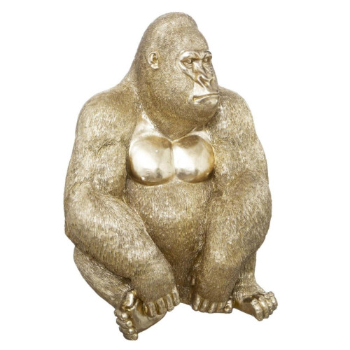 Gorille en résine doré 46x40x61cm 3S. x Home Meuble & Déco