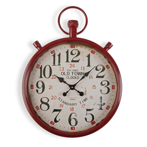 3S. x Home - Horloge Murale en Fer 44 cm - Sélection  Fête des Mères Meuble & Déco
