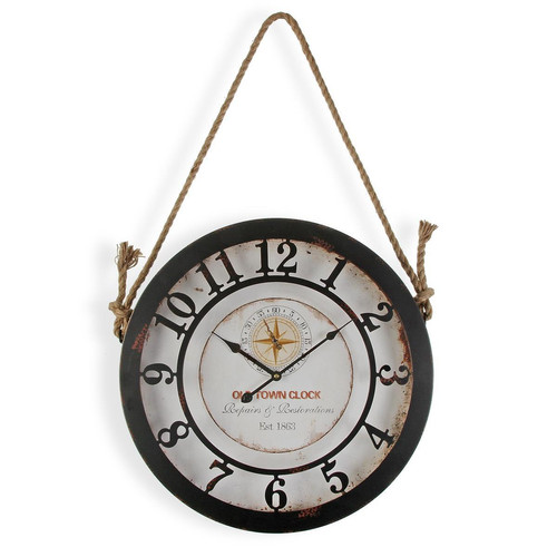 3S. x Home - Horloge Murale en Fer 50 cm - Promo La Déco Design