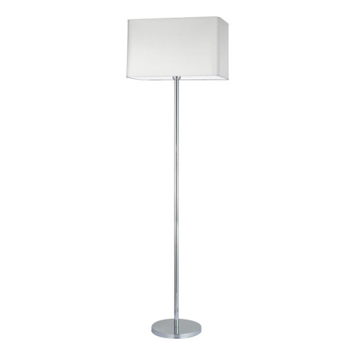 Britop Lighting - Lampadaire 1xE27 Max.40W Chrome/PVC transparent/Gris Cadre - Lampes sur pieds Design