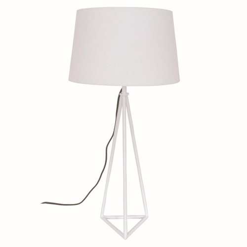 3S. x Home - Lampe à poser en métal blanche - Meuble Et Déco Design