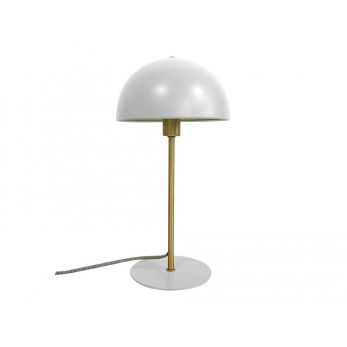 3S. x Home - Lampe à Poser Métal Blanc Bonnet - Lampe