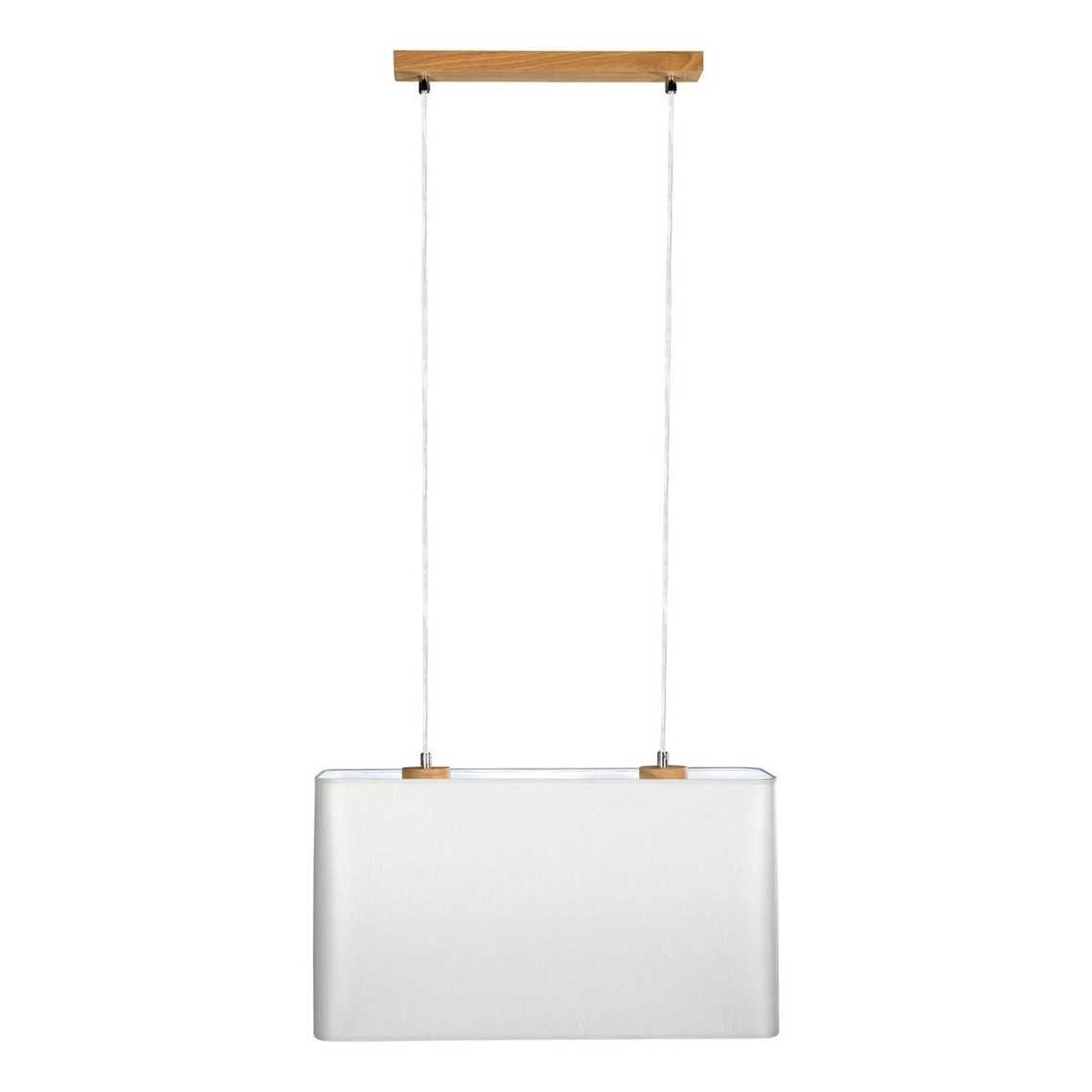 lampe pendante cadre 2xe27 max.40w chêne huilé/pvc transparent/ gris