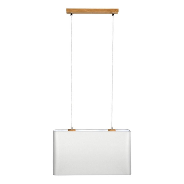 Lampe pendante Cadre 2xE27 Max.40W Chêne huilé/PVC transparent/ Gris Gris Britop Lighting Meuble & Déco