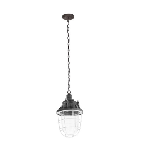 Lampe pendante Port 1xE27 60W Gris/Transparent  Gris Britop Lighting Meuble & Déco