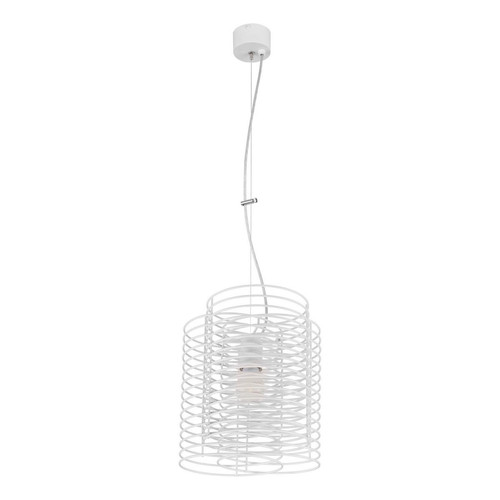 Britop Lighting - Lampe suspendue Ringo 1xE27 60W Acier / Blanc  - Lampes et luminaires Design