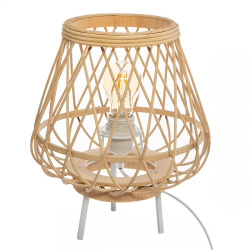 3S. x Home - Lampe Trépied en Bambou Beige NOCO - Cocooning