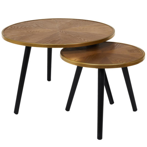 3S. x Home - Lot de 2 Tables Gigogne Felix - Table Basse Design