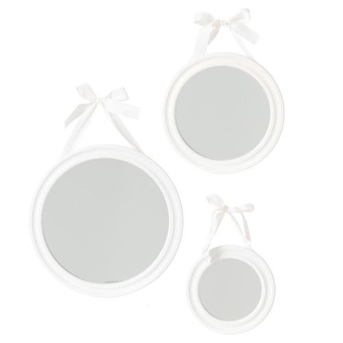 3S. x Home - Lot de 3 miroirs ronds à ruban - Tableau Et Toile Design