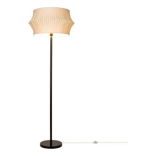 Britop Lighting - Lotus Lampadaire 1xE27 Max.60W Noir/Noir PVC/Gris - Lampes sur pieds Design