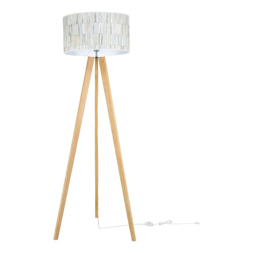 Britop Lighting - Malo Lampadaire 1xE27 Max.60W Chêne huilé/PVC transparent/Multicolore - Lampes sur pieds Design