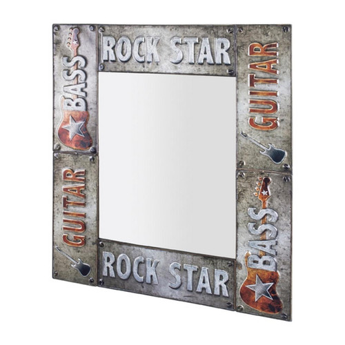 3S. x Home - Miroir mural multicolore Rock Star  - Nouveautés