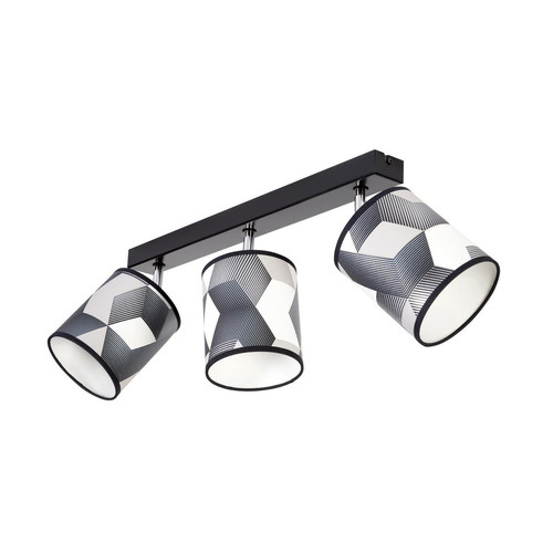 Britop Lighting - Plafonnier Espacio 3xE27 Max.25W Noir/Multicolore - Lampes et luminaires Design