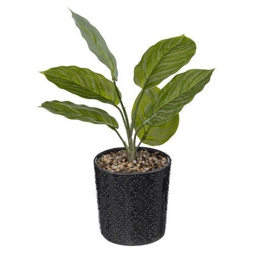 3S. x Home - Plante en pot "Night" en céramique H35cm - Plante artificielle