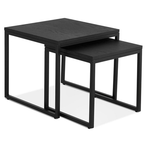 3S. x Home - Table basse Noire design GLISS Style industriel  - Table basse