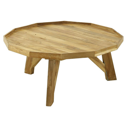 3S. x Home - Table basse ronde 90 cm en bois  - Accessoires de cuisine, pâtisserie