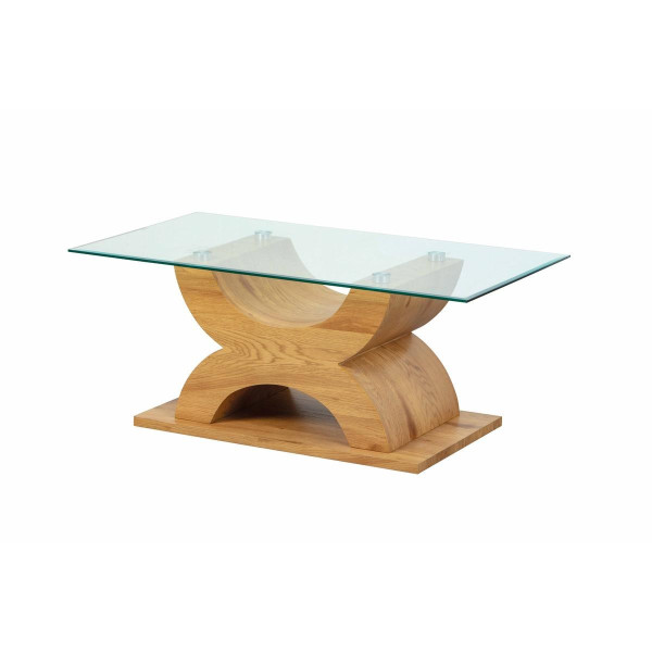 : Table Basse X Imitation Chêne Marron 3S. x Home Meuble & Déco