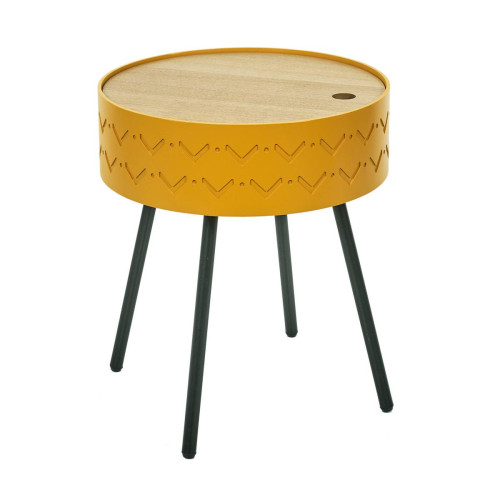 3S. x Home - Table Coffre EUGENIE Moutarde - Sélection meuble & déco Scandinave