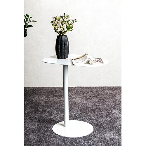 3S. x Home - Table d'appoint design en métal blanc  - Meuble Et Déco Design