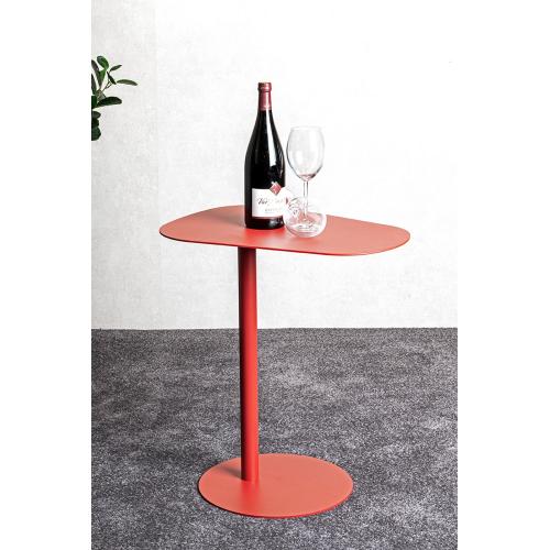 3S. x Home - Table d'appoint design en métal rouge - Meuble Et Déco Design