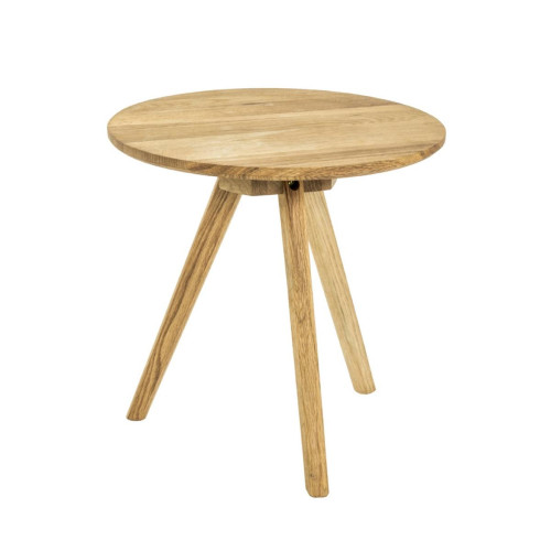 3S. x Home - Table d'appoint ronde Chêne - Table Basse Design