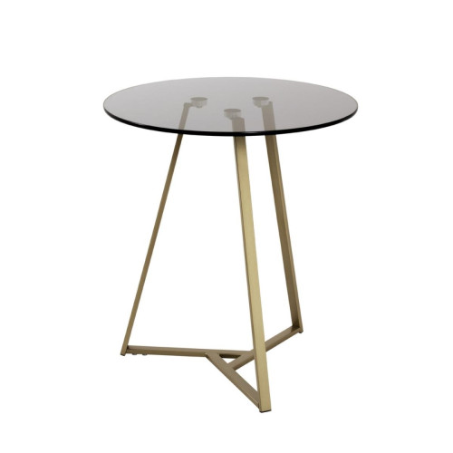 3S. x Home - Table d'appoint Or et Gris - Nouveautés Meuble Et Déco Design