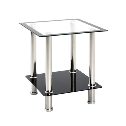 3S. x Home - Table d'appoint structure en Inox poli - Nouveautés Meuble Et Déco Design