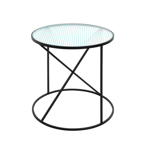 3S. x Home - table d'appoint en métal laqué noir - Table Basse Design
