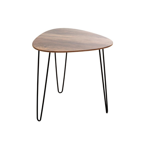 3S. x Home - Table d'appoint Noir-chêne foncé - Meuble Et Déco Design