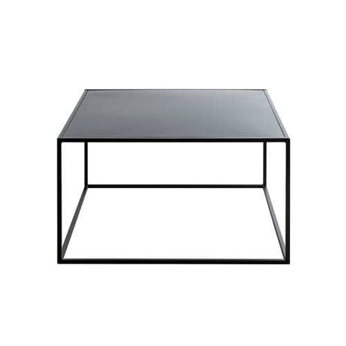 Table d'appoint métal laqué noir Table basse