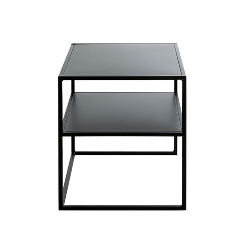 Table d'appoint grand modèle métal laqué noir Table basse