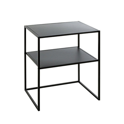 3S. x Home - Table d'appoint petit modèle métal laqué noir - Table d appoint noire