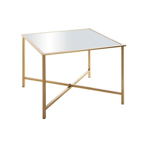 3S. x Home - Table d'appoint carrée plateau miroir - Table Basse Design