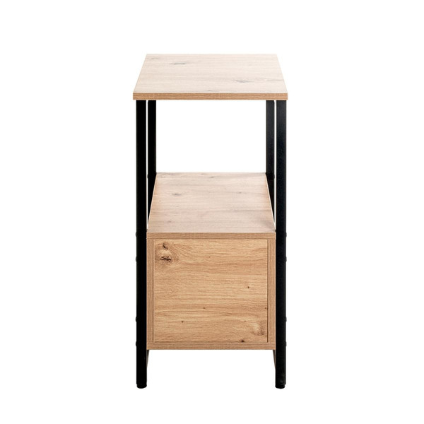 Table d'appoint avec deux tiroirs métal et bois Bois 3S. x Home Meuble & Déco