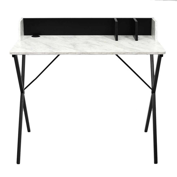 Table de Bureau Imitation Marbre  Noir 3S. x Home Meuble & Déco