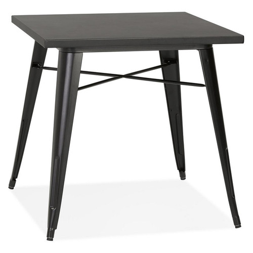 3S. x Home - Table De Salle à Manger Noir Design COLOC Style Industriel  - Table