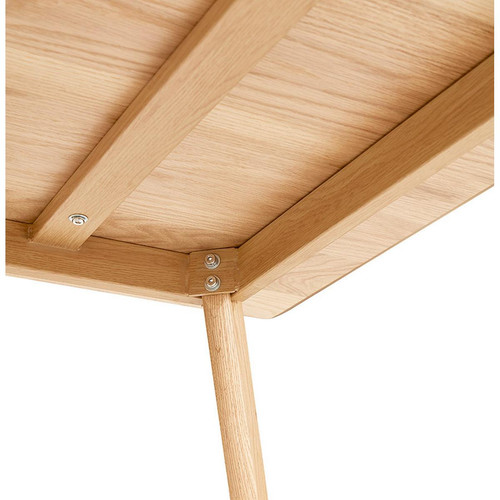 Table De Salle à Manger Naturel Design RITA Style Scandinave Beige 3S. x Home Meuble & Déco