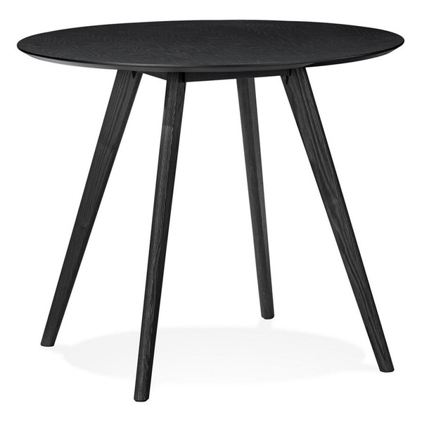 Table De Salle à Manger  Noir Design SPACO Style Scandinave Noir 3S. x Home Meuble & Déco