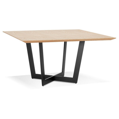 3S. x Home - Table De Salle à Manger Naturel Design WAFAE Style Scandinave  - Table