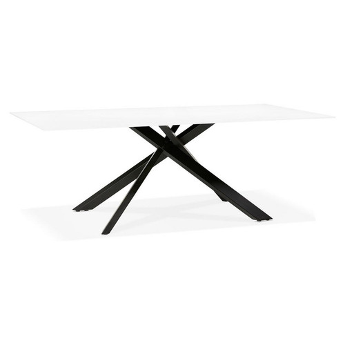 3S. x Home - Table de salle à manger Blanche design MADONA  - Table basse blanche design