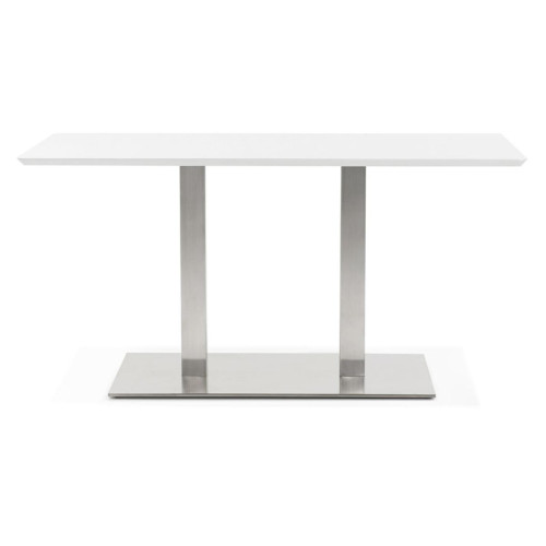 3S. x Home - Table de salle à manger Blanche design RECTA  - Table basse blanche design