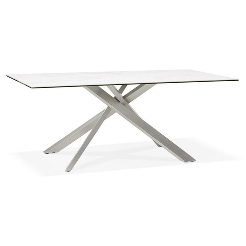 3S. x Home - Table de salle à manger Blanche design VIEDMA  - Table basse blanche design