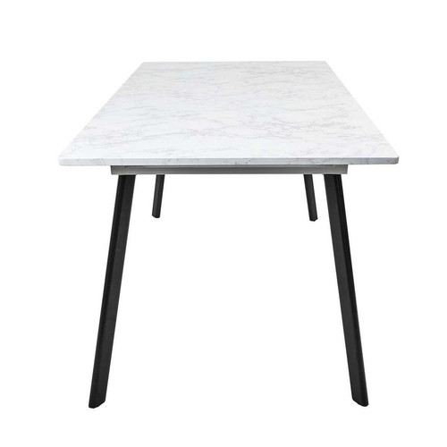 Table Extensible Imitation Marbre  Table extensible