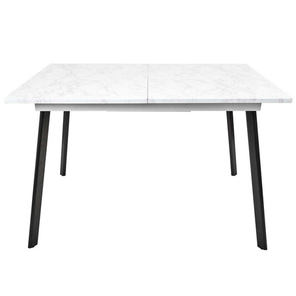 Table Extensible Imitation Marbre  Blanc 3S. x Home Meuble & Déco