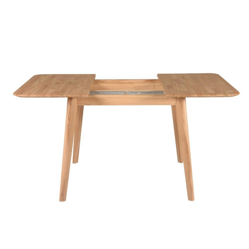 Table repas carré 100 cm, avec allonge Naturel 3S. x Home Meuble & Déco