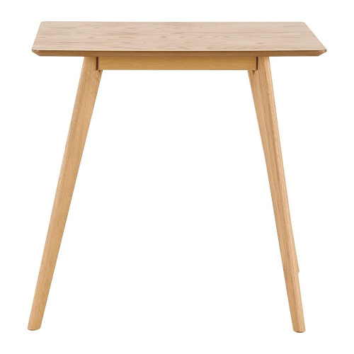 3S. x Home - Table repas carrée 80cm chêne naturel - Accessoires de cuisine, pâtisserie