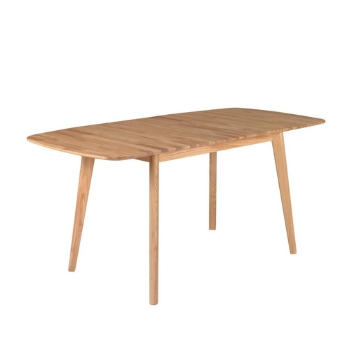 Table repas en bois rectangulaire 120 cm, avec allonge  3S. x Home