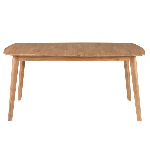 Table repas rectangulaire 160 cm, avec allonge en bois Naturel 3S. x Home Meuble & Déco