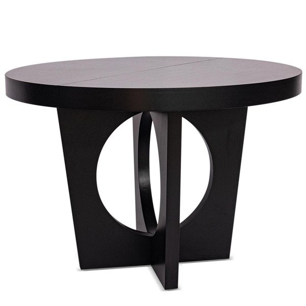 Table ronde extensible KALIPSO Noir Noir 3S. x Home Meuble & Déco