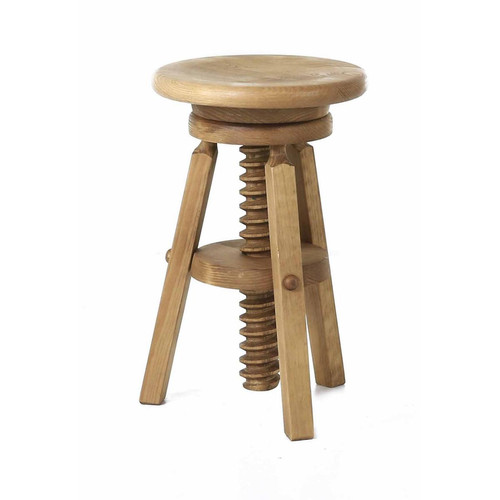 3S. x Home - Tabouret en bois naturel - Chaise Et Tabouret Et Banc Design